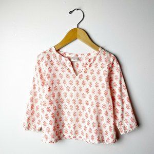 RIKSHAW DESIGN Girls 2T Coral Print Swim Beach Cover Up Tunic Top